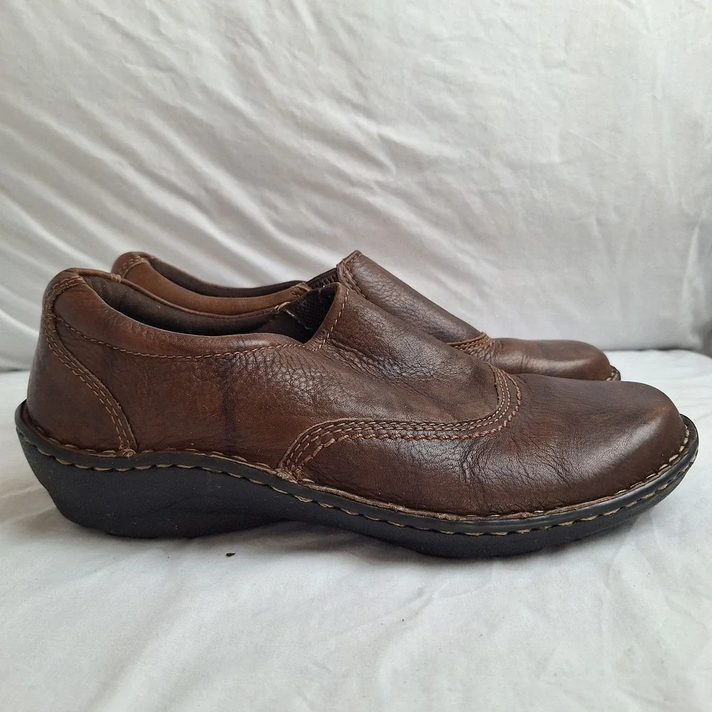 Eastland Hillside 8.5W Women's Leather Upper Shoes Style 3800-02 Brown‎ Slip On